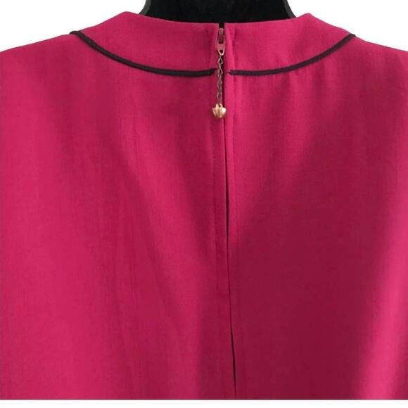 Vintage Magenta Dovani of Dallas Dress Size Large - Picture 6 of 7